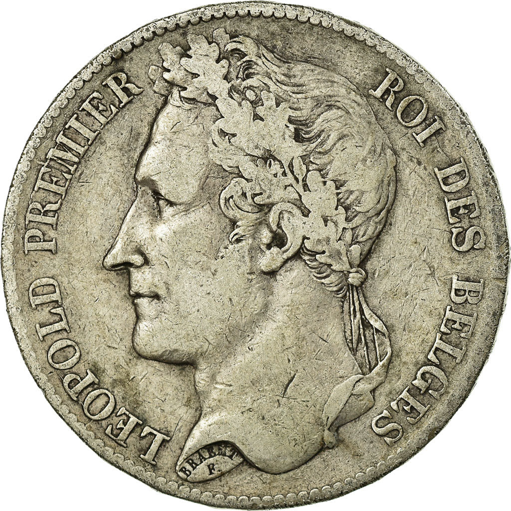 Coin, Belgium, Leopold I, 5 Francs, 5 Frank, 1849, VF(30-35), Silver, KM:3.2
