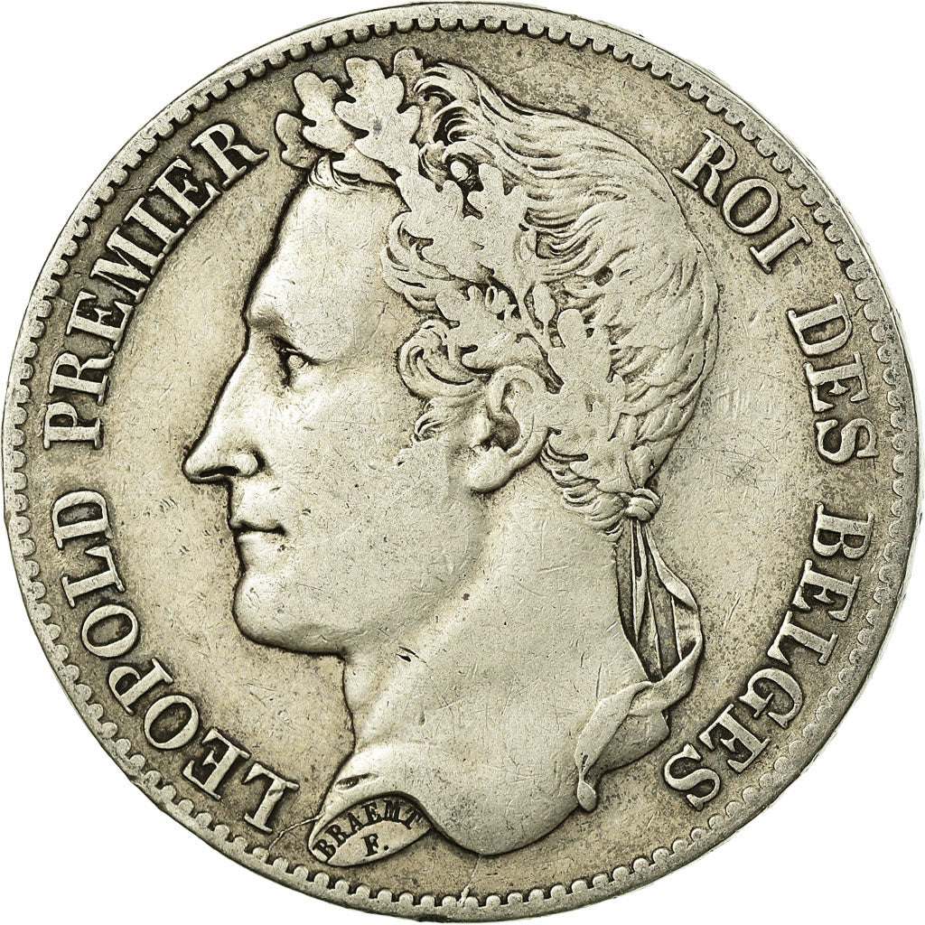 Coin, Belgium, Leopold I, 5 Francs, 5 Frank, 1849, VF(30-35), Silver, KM:3.2