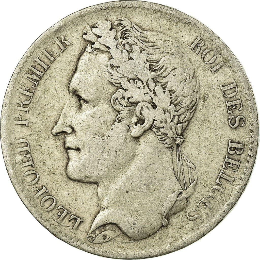 Coin, Belgium, Leopold I, 5 Francs, 5 Frank, 1849, VF(20-25), Silver, KM:3.2