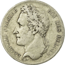 Coin, Belgium, Leopold I, 5 Francs, 5 Frank, 1849, VF(20-25), Silver, KM:3.2