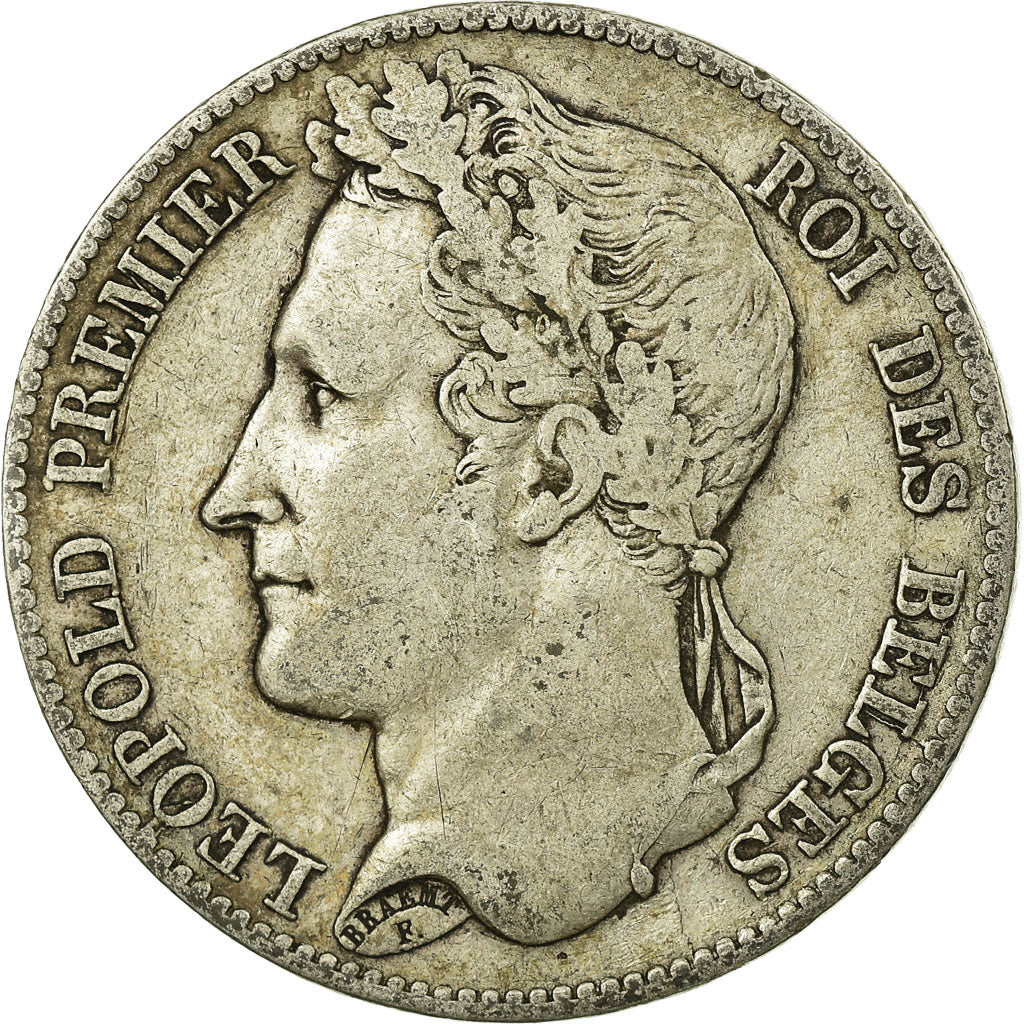 Coin, Belgium, Leopold I, 5 Francs, 5 Frank, 1849, VF(20-25), Silver, KM:3.2
