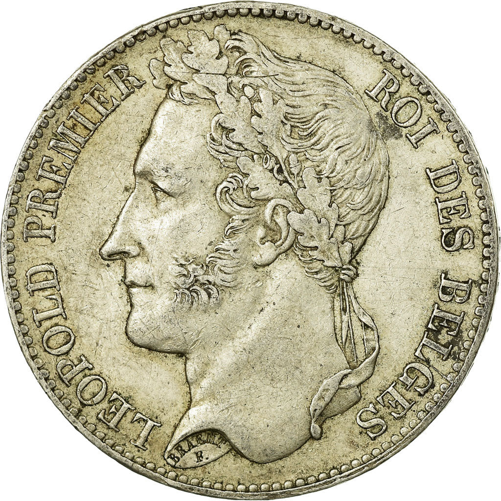 Coin, Belgium, Leopold I, 5 Francs, 5 Frank, 1848, EF(40-45), Silver, KM:3.2
