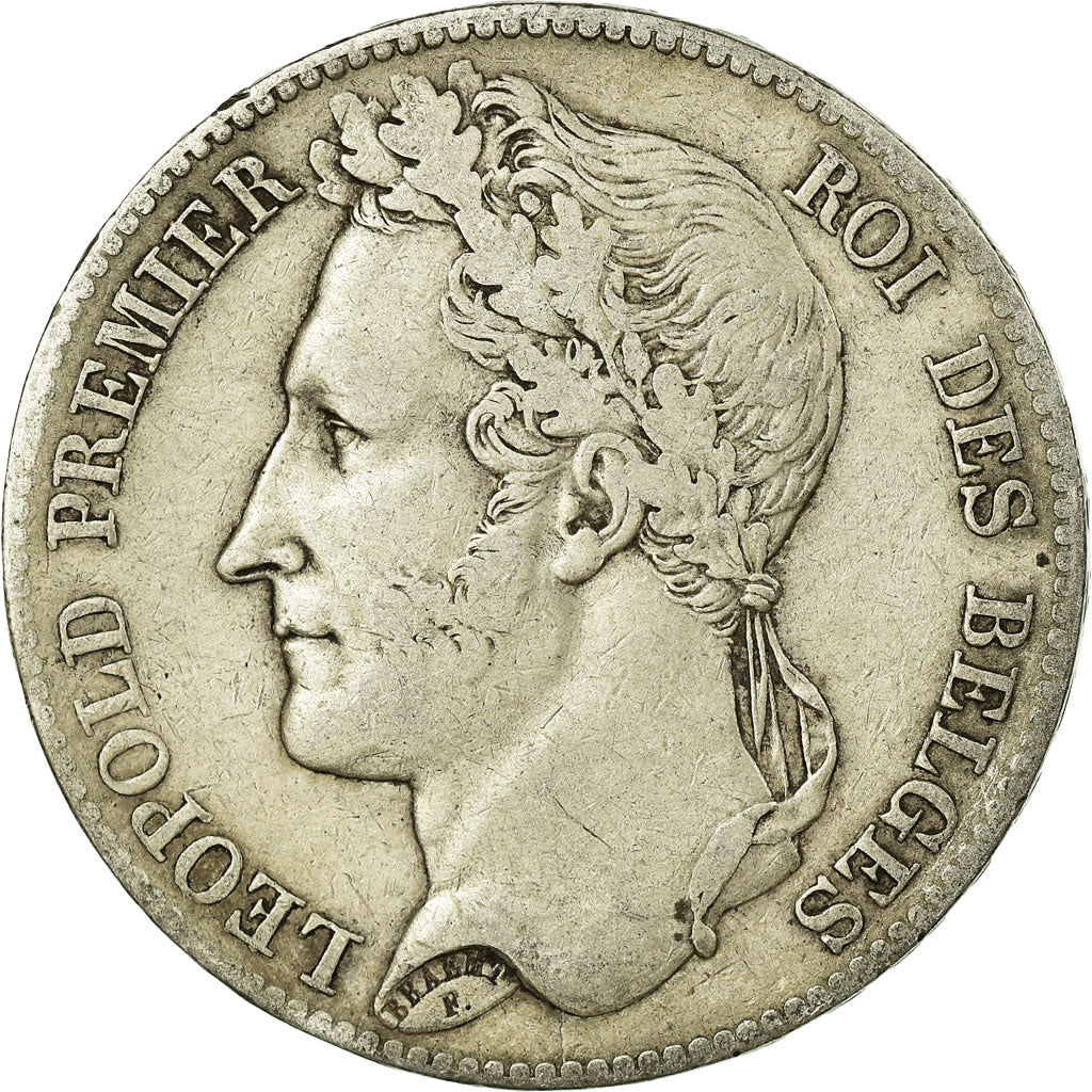 Coin, Belgium, Leopold I, 5 Francs, 5 Frank, 1848, VF(30-35), Silver, KM:3.2
