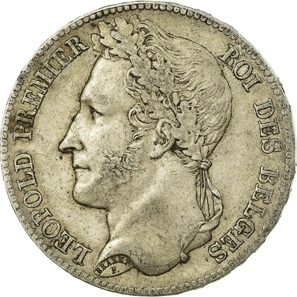 Coin, Belgium, Leopold I, 5 Francs, 5 Frank, 1848, VF(30-35), Silver, KM:3.2