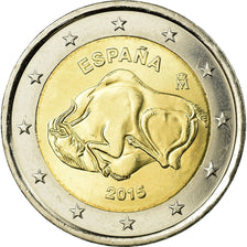 Espagne, 2 Euro, UNESCO heritage mondial, 2015, SUP, Bi-Metallic, KM:New