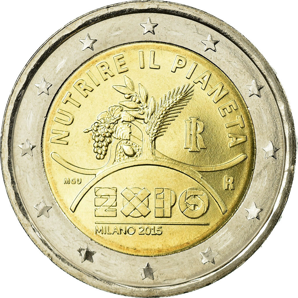 Italie, 2 Euro, EXPO MILANO 2015, 2015, SUP, Bi-Metallic, KM:New