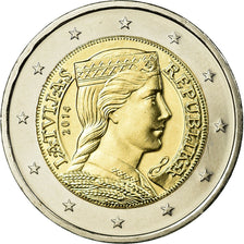 Latvia, 2 Euro, 2014, AU(55-58), Bi-Metallic, KM:157