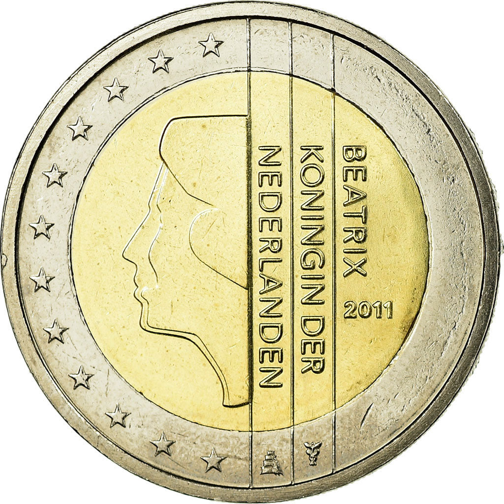Netherlands, 2 Euro, 2011, EF(40-45), Bi-Metallic, KM:272