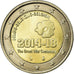 Belgium, 2 Euro, 100ème anniversaire du déclenchement de la première guerre