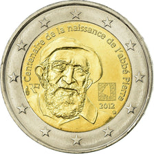 France, 2 Euro, 100 ème anniversaire de la naissance de l' ABBE PIERRE, 2012