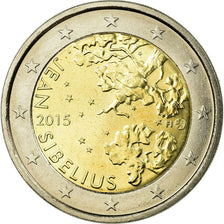 Finnland, 2 Euro, Jean Sibelius, 2015, VZ, Bi-Metallic, KM:233