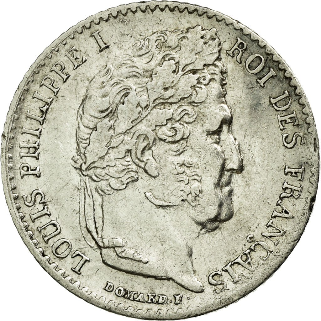 Münze, Frankreich, Louis-Philippe, 1/4 Franc, 1834, Paris, VZ, Silber