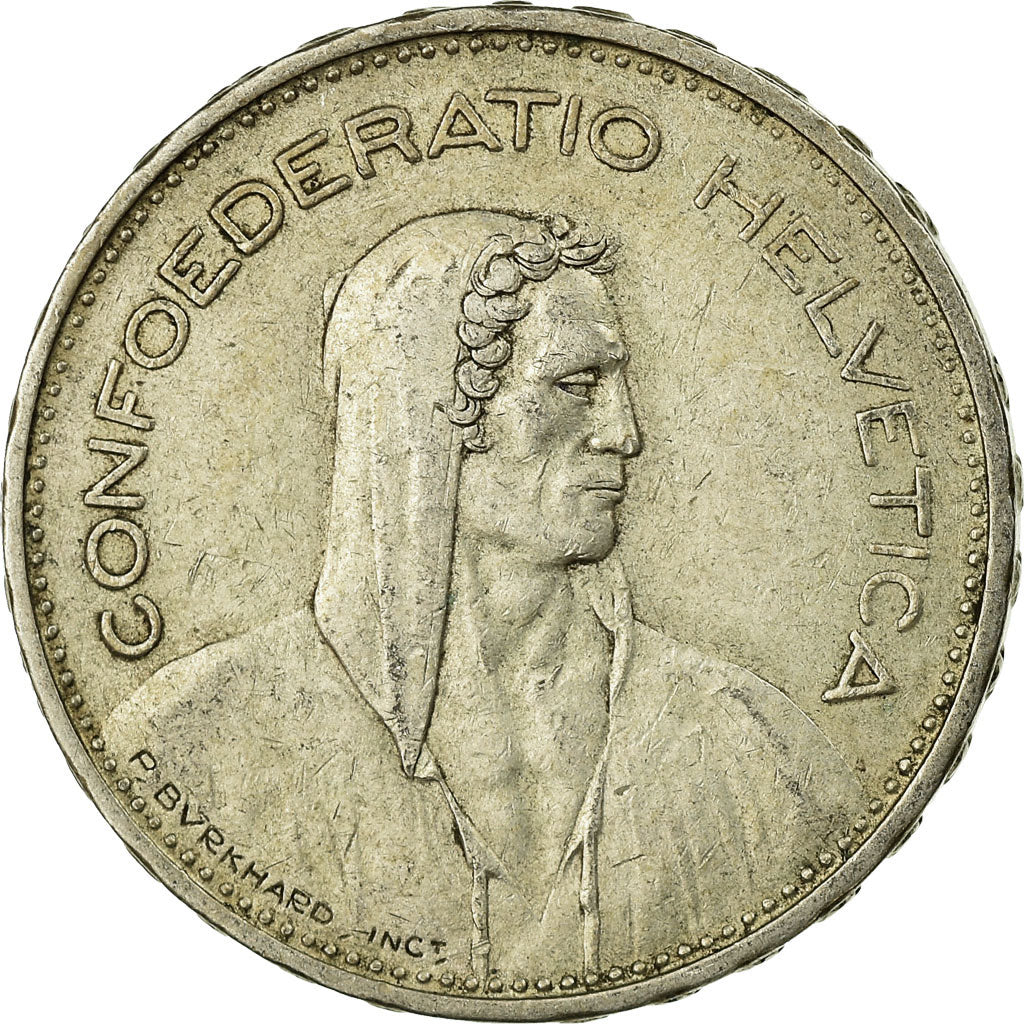 Coin, Switzerland, 5 Francs, 1933, Bern, EF(40-45), Silver, KM:40