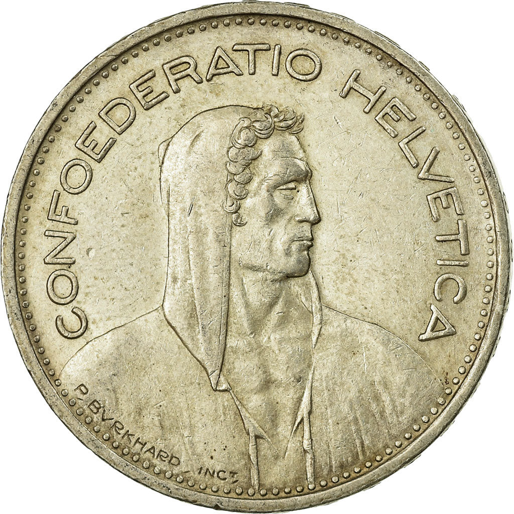 Coin, Switzerland, 5 Francs, 1951, Bern, EF(40-45), Silver, KM:40