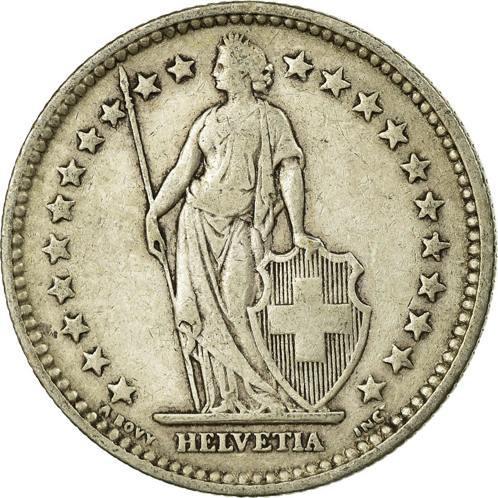 Coin, Switzerland, 2 Francs, 1904, Bern, VF(30-35), Silver, KM:21