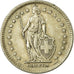 Coin, Switzerland, 2 Francs, 1944, Bern, VF(30-35), Silver, KM:21