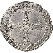 FRANCE, 1/4 Ecu, 1603, Nantes, VF(30-35), Silver, Duplessy #1224, 9.44