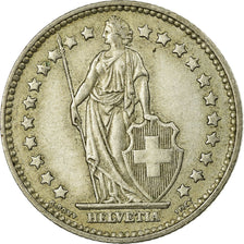 Coin, Switzerland, Franc, 1958, Bern, EF(40-45), Silver, KM:24