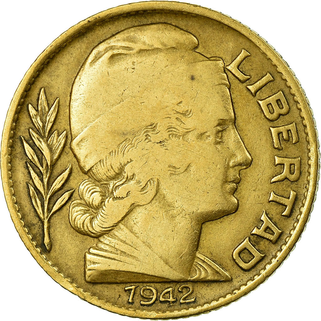 Monnaie, Argentine, 20 Centavos, 1942, TB+, Aluminum-Bronze, KM:42