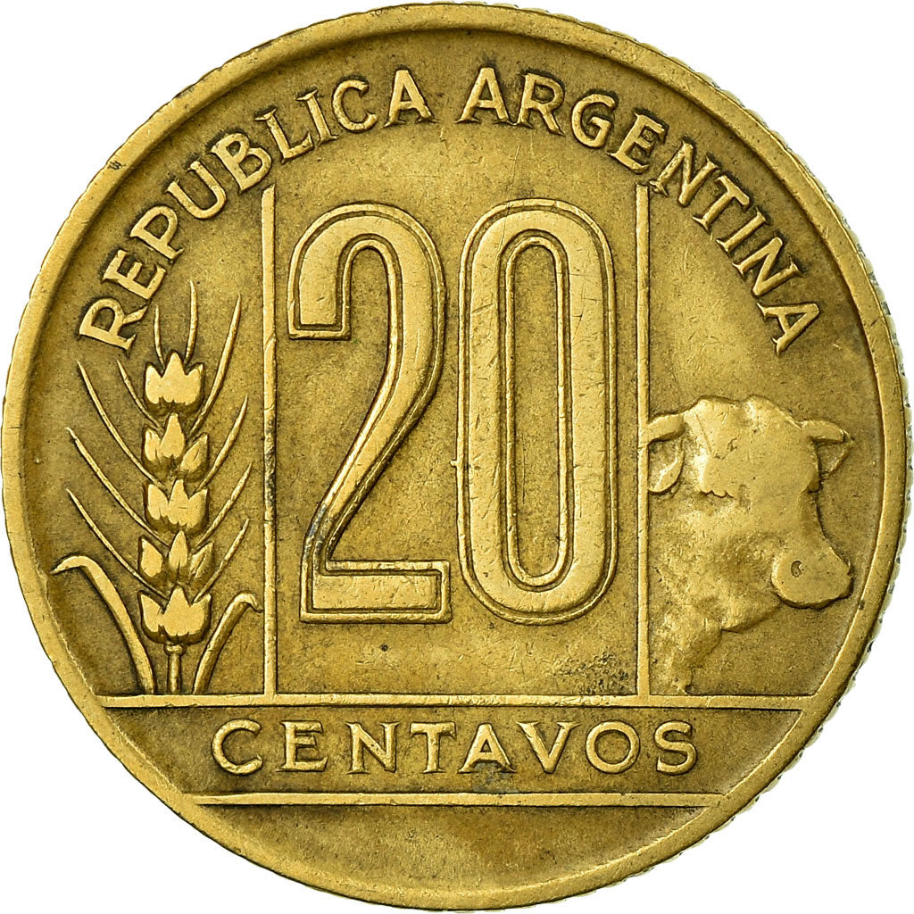 Monnaie, Argentine, 20 Centavos, 1942, TB+, Aluminum-Bronze, KM:42