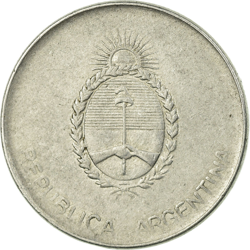 Moneda, Argentina, 500 Australes, 1990, MBC, Aluminio, KM:104