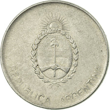 Moneda, Argentina, 500 Australes, 1990, MBC, Aluminio, KM:104
