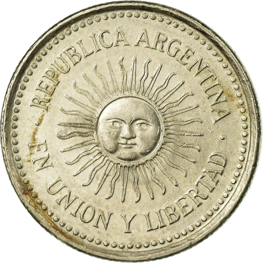 Coin, Argentina, 5 Centavos, 1993, EF(40-45), Copper-nickel, KM:109a.2