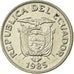 Coin, Ecuador, 50 Centavos, Cincuenta, 1985, EF(40-45), Nickel Clad Steel, KM:87