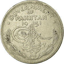Coin, Pakistan, 1/2 Rupee, 1951, VF(30-35), Nickel, KM:6