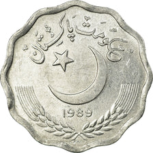 Coin, Pakistan, 10 Paisa, 1989, EF(40-45), Aluminum, KM:53