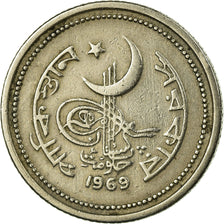 Coin, Pakistan, 25 Paisa, 1969, EF(40-45), Copper-nickel, KM:30
