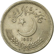 Coin, Pakistan, 50 Paisa, 1987, EF(40-45), Copper-nickel, KM:54