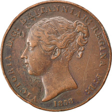 JERSEY, 1/13 Shilling, 1858, KM #3, EF(40-45), Copper, 17.36