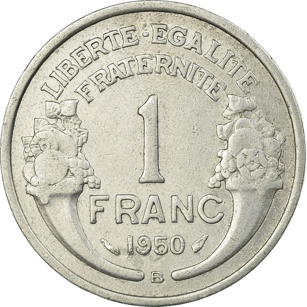 Coin, France, Morlon, Franc, 1950, Beaumont - Le Roger, EF(40-45), Aluminum
