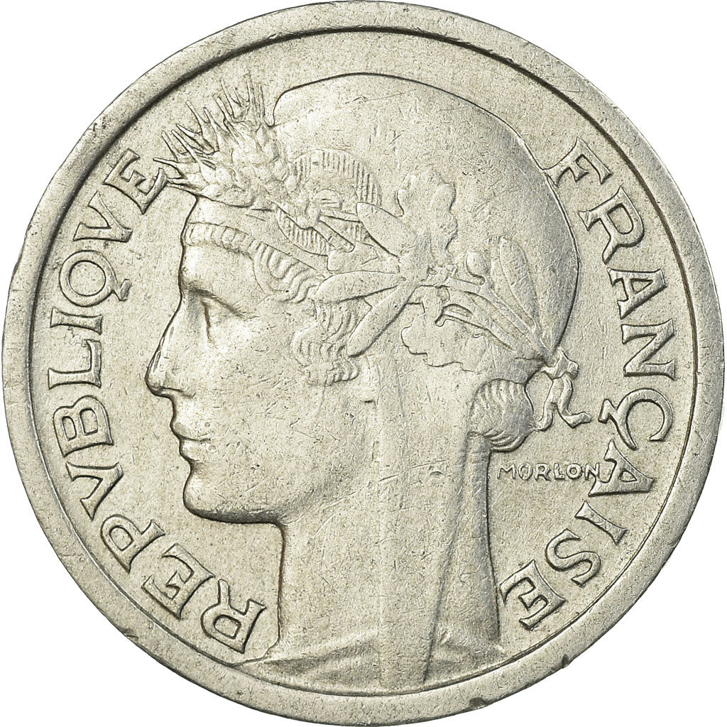 Coin, France, Morlon, Franc, 1950, Paris, EF(40-45), Aluminum, KM:885a.1
