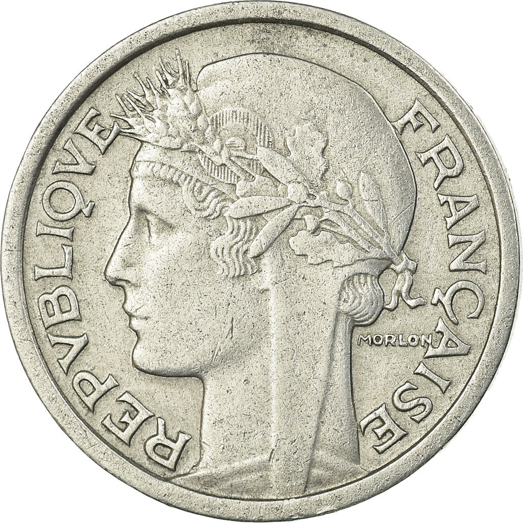 Coin, France, Morlon, Franc, 1957, Beaumont - Le Roger, EF(40-45), Aluminum