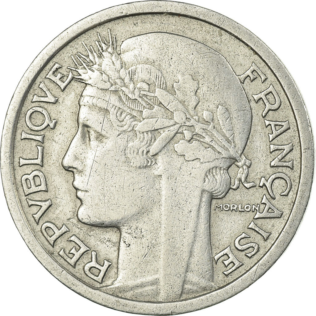 Coin, France, Morlon, Franc, 1947, Beaumont - Le Roger, EF(40-45), Aluminum