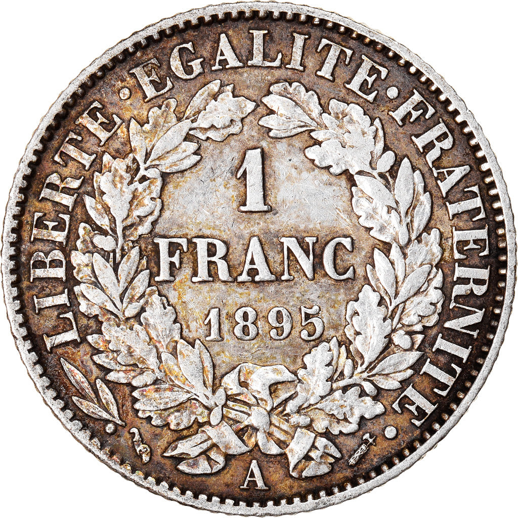 Coin, France, Cérès, Franc, 1895, Paris, EF(40-45), Silver, KM:822.1