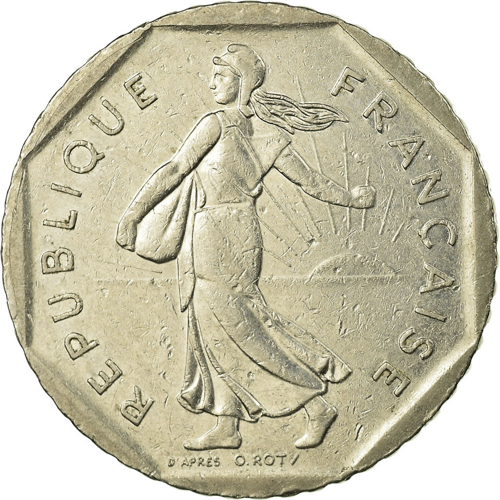 Coin, France, Semeuse, 2 Francs, 1980, EF(40-45), Nickel, KM:942.1, Gadoury:547