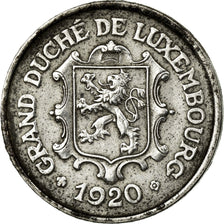 Moneta, Lussemburgo, Charlotte, 25 Centimes, 1920, BB, Ferro, KM:32