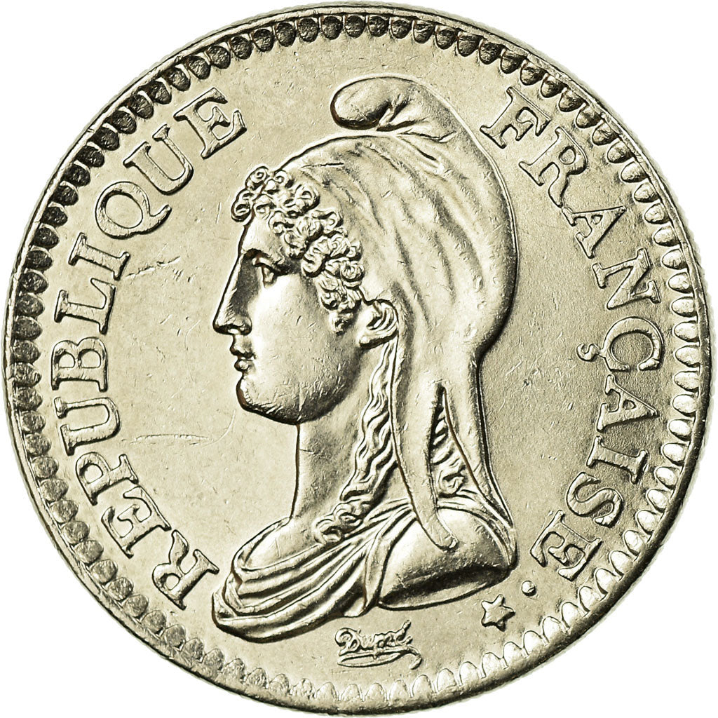 Moneda, Francia, République, Franc, 1992, Paris, MBC+, Níquel, KM:1004.1
