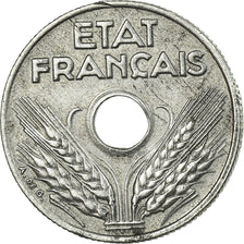 Moneta, Francja, État français, 10 Centimes, 1944, Paris, VF(30-35), Cynk