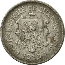 Coin, Luxembourg, Charlotte, 25 Centimes, 1919, AU(50-53), Iron, KM:32
