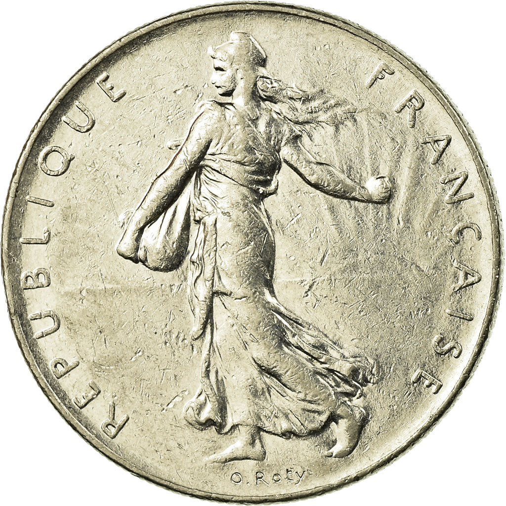 Moneta, Francja, Semeuse, Franc, 1985, Paris, EF(40-45), Nikiel, KM:925.1