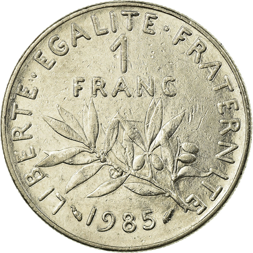 Moneta, Francja, Semeuse, Franc, 1985, Paris, EF(40-45), Nikiel, KM:925.1