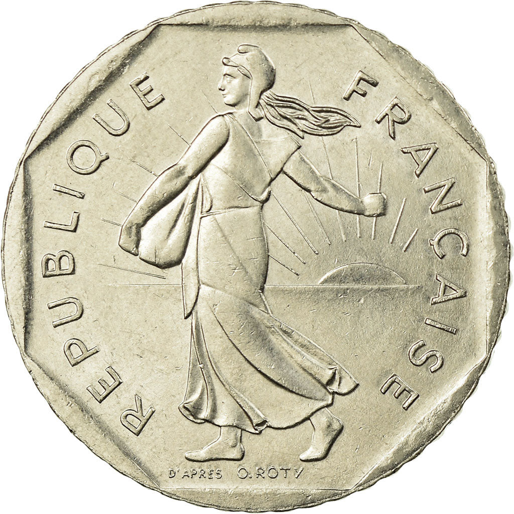 Moneda, Francia, Semeuse, 2 Francs, 1997, MBC, Níquel, KM:942.2, Gadoury:547