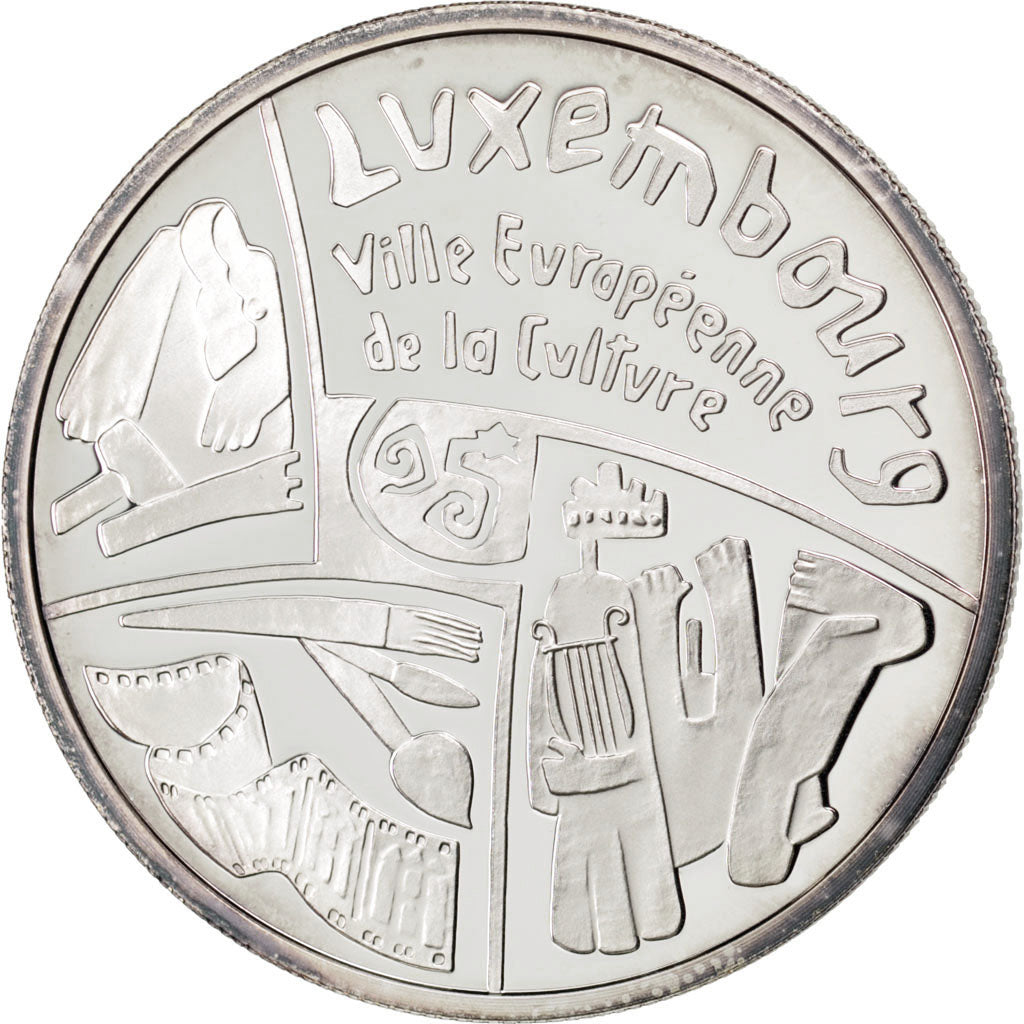 LUXEMBOURG, 500 Francs, 1995, KM #71, MS(65-70), Silver, 22.90