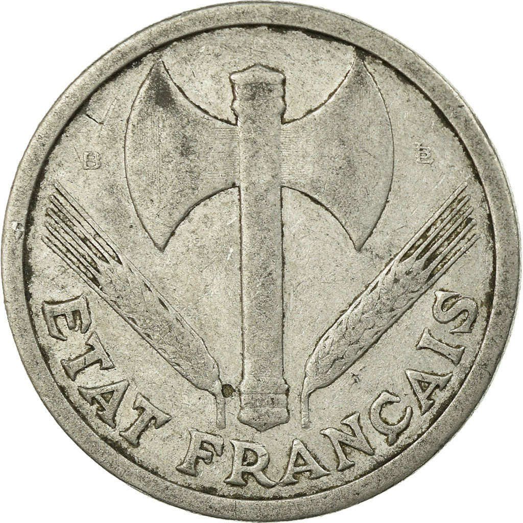 Münze, Frankreich, Bazor, 2 Francs, 1944, Beaumont - Le Roger, S, Aluminium