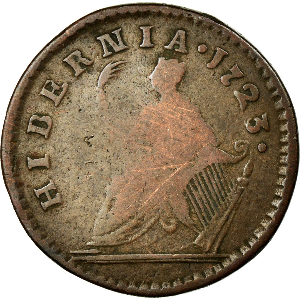 Coin, Ireland, Farthing, 1723, F(12-15), Copper, KM:118
