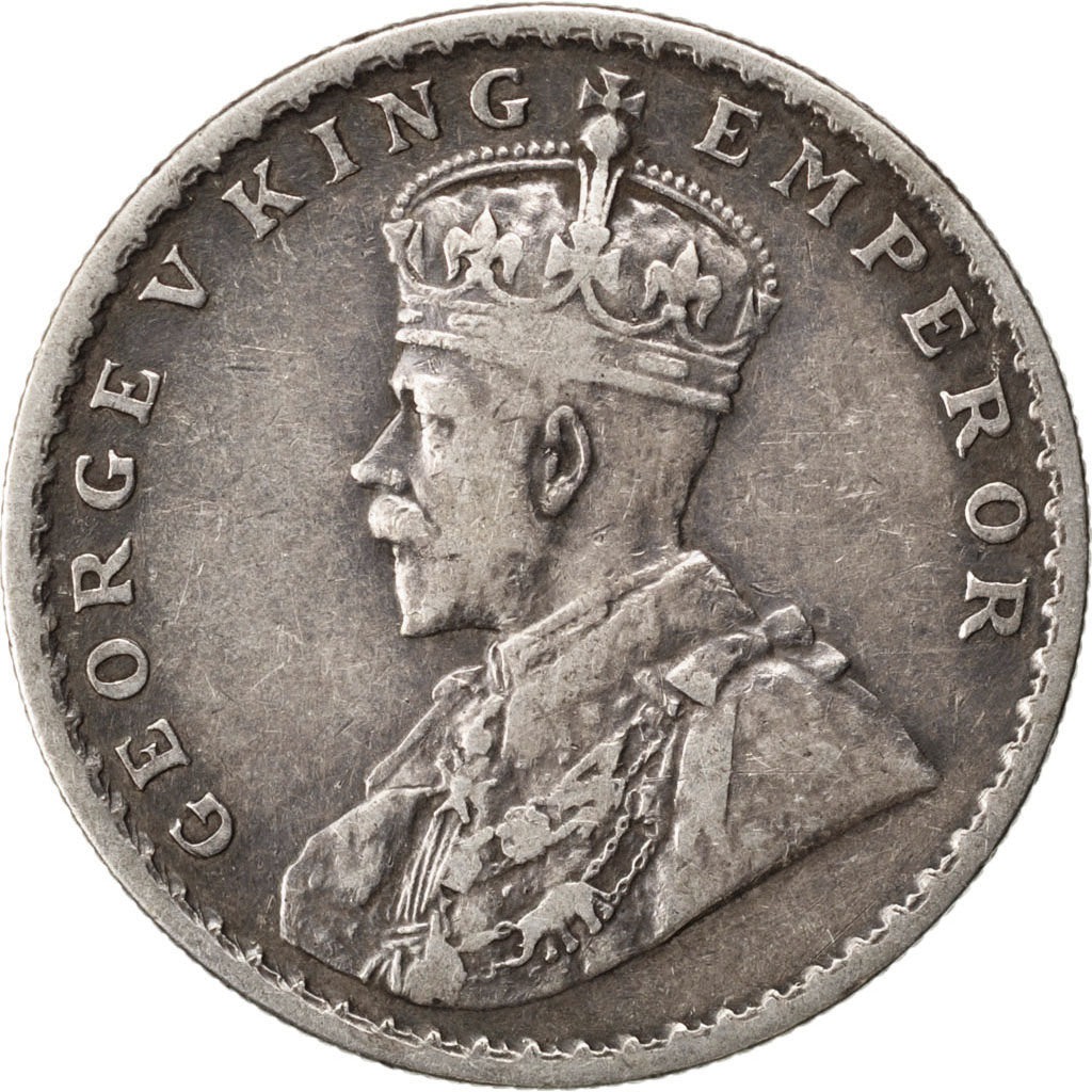 INDIA-BRITISH, Rupee, 1917, KM #524, EF(40-45), Silver, 11.54